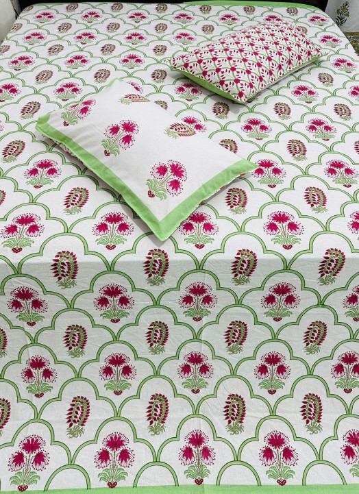 Natural Doube Bed Bedsheet-17